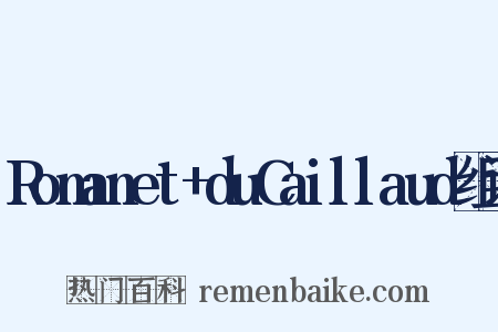 Romanet+duCaillaud组词是什么意思的图片